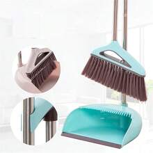 Set de Escoba con Recogedor Compacto y Jalado, Kit de Limpieza Hogar Tamaño Pequeño, Color al Azar - Multicolor - Ver 4