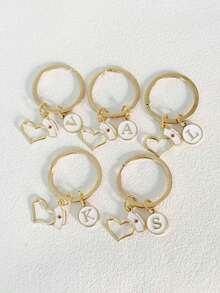 1 pieza Llavero personalizado creativo con letra: Doctor, Enfermera, Estetoscopio, Llavero, Personal de rescate médico, Decoración de billetera, Llave de estetoscopio, Anillo de llave - gorro de enfermera - Ver 10