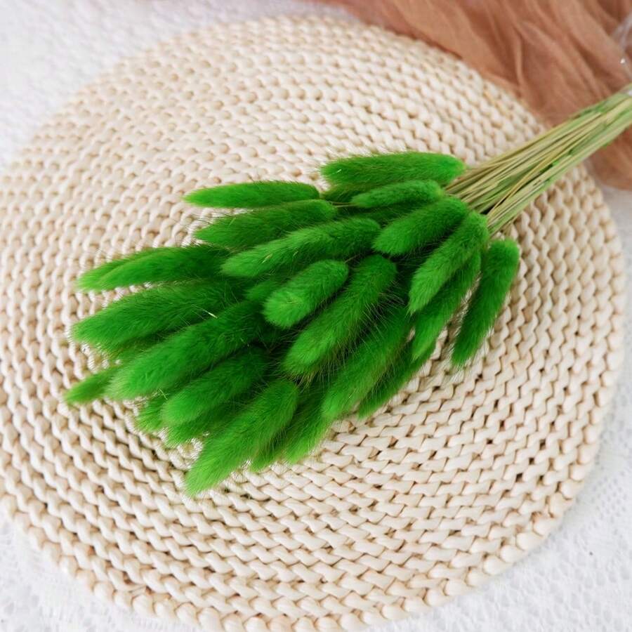 60/120件波西米亚风悬挂装饰品，蒲苇草和兔尾草干花花束，适用于婚礼、家庭聚会、DIY布置、丰收节、万圣节、圣诞节、秋季装饰