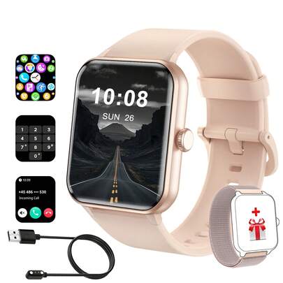 2025 New Upgraded Smart Watch For Men Women For IPhone Android, 1.85 Inch Fitness Tracker Wireless Call (Answer/Make), 100+ Sport Modes Phone Watch