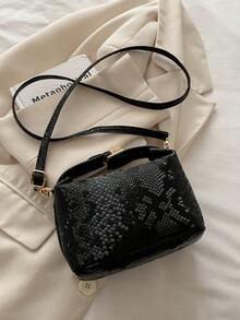 2025新款法式高端编织女士手提包，西式饺子包，小众质感通勤包，多功能托特包 - 黑色 - 查看 4