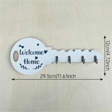 1pc Bohemian Style Wooden Key Rack ,Key Chain With Shelves And Hooks,Kitchen Storage Racks, Wall-Mounted Storage Rack,Clothes Hanger - Easy To Install,Space-Saving Wall-Mounted Organizer For Keys,Coats,Etc. - Suitable For Entrances,Kitchens,Offices,Key Racks,Room Decor,Home Decor,Bathroom Decor, Closet Organization And Storage Kitchen Items Kitchen Accessaries Kitchen Tools - Multicolor - View 12