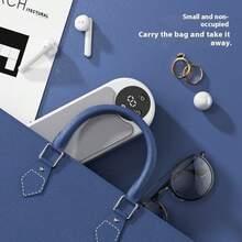 OBOVAY 1pc Portable Ultrasonic Jewelry Cleaner, USB Rechargeable Electric Deep Cleaning Machine, 360° High Frequency Vibration, Compact & Easy To Use, Built-In 200mAh Lithium Battery, Also Suitable For Cleaning Glasses, Makeup Brushes, Watches, Toothbrushes, Etc.