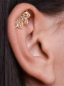 1Pc Hollow Lotus Butterfly 925 Sterling Silver Stud Earring Vintage Minimalist Jewelry Wedding Party Jewelry Gift For Her Fine Jewelry