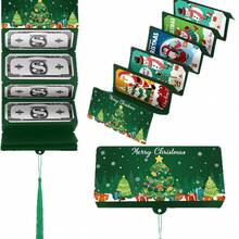 2025 Neue Weihnachtsmann Dollar 10 Kartenfach Roter Umschlag Überraschungsparty Geldbox