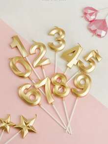 6pcs/Set 0-9 Number Candles, Birthday Candles, Christmas Candles For Cake Decoration And Party Supplies, Candle Holders, Christmas Decorations, Birthday Cake Party Baking Candle Accessories, Mother's Day, Christmas Gifts, Birthday Decorations, Candles, 30th Birthday Decorations, 18th Birthday Gifts, 60th Birthday Decorations, Happy Birthday, Diwali Decorations