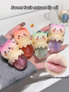 Gege Bear 1 件保湿水晶果冻唇油，保湿，淡化唇纹，透明，不干燥，不脱色 - 彩色 - 查看 2