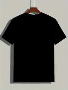 Men's T-Shirt With Day Of The Dead Skull Print - Black - View 2