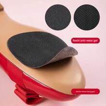 1Pair Sole Anti-Slip Mat Rubber Anti-Wear Anti-Fall High Heel Leather Anti-Slip Patch High Heel Sole Patch