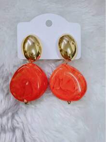 NEW EARRINGS FOR WOMEN'S FASHION JEWELRY ALEGRIA LZH - Orange - View 2