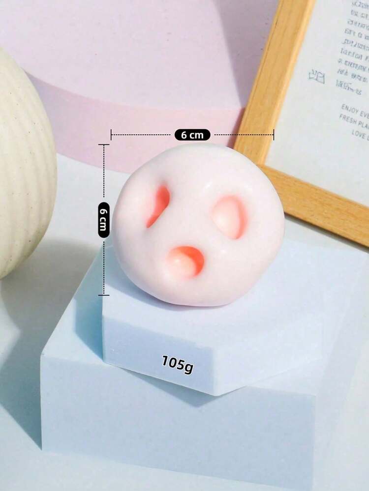 1pc Super Fun Stress Relief Soft Mochi Squishy Toy, Elastic Mochi Ball That Slowly Compresses And Changes Color, Handmade Mochi Ball, Novelty Toy Suitable For Classroom Rewards, Office Entertainment, Birthday, Holiday Parties, Thanksgiving, Easter, Halloween, Christmas Gifts - Multicolor - View 4