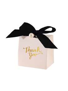 20/50个装白色礼品包装盒，配高级丝带和珍珠装饰 - 适用于派对、生日、婚礼、情人节等场合的礼品盒 - 彩色 - 查看 7