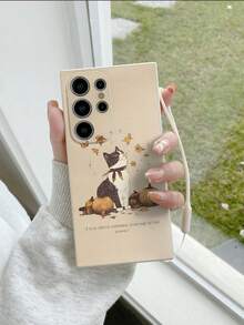 1 件白色 TPU 卡通南瓜和小猫图案防震手机壳和 1 件白色硅胶挂绳带兼容/配套手机壳/带挂绳的手机壳/趣味手机壳/Android 手机壳/手机壳/手机壳/OPPO 手机壳/Galaxy A51 4G/Galaxy A52/A52s 5G/Galaxy S23 Ultra/Galaxy A13 4G/Galaxy A12/Galaxy S25 Ultra/OPPO A54/Galaxy A54/Galaxy A04E/Galaxy A05S/Galaxy A34/Galaxy S24 Ultra 5G/Redmi Note 13/Galaxy A14/Galaxy A32 4G - 彩色 - 查看 4