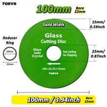 100/115/125mm Glass Cutting Disc Diamond Saw Blade Ceramic Tile Jade Special Polishing Cutting Blade, Sharp - Green - View 8