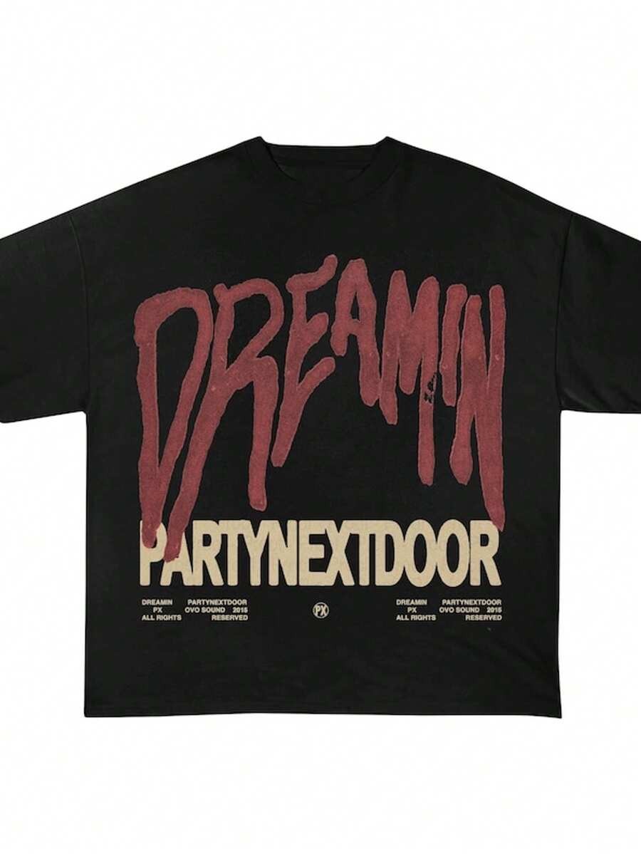 Vintage T-Shirt, PND 4, Sorry I'm Outside Tour Merch, Tee, Vintage Shirt, PND Concert - 黑色 - 查看 1