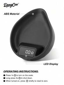 Dengcoo 1个可充电ABS材质咖啡秤、茶叶秤、珠宝秤，高精度0.1克数字秤，二合一咖啡豆托盘和秤，带去皮功能，适用于手冲咖啡和意式浓缩咖啡 - 電子秤 - 查看 5