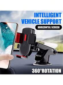 Giá đỡ điện thoại trên ô tô có thể điều chỉnh, xoay 360°, dạng ống lồng, đế hút bằng silicon, gắn trên bảng điều khiển, tương thích với iPhone 16/15/14/13/12/11 và điện thoại Android. - Nhiều màu - Xem 2