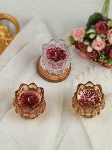 Halloween, Christmas, Exquisite Glass Tulip Scented Candles, Tulip Candle Glass, Suitable For Wedding Venues, Wedding Gifts, Halloween Holiday Venues, Restaurants, Living Rooms, Yoga Studios, Meditation, Birthday Candles, Mother's Day Gifts, Valentine's Day Gifts, Birthday Gifts, Adult Gifts, Wedding Candles, Home Decoration, Room Decoration, Fragrance Enhancement And Deodorization. Souvenir Gift