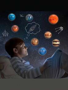 10 件太阳系行星减压球，行星和地球图案，教育天文学和太空主题装饰礼物，手臂或手部恢复方法，太空派对礼物，嘉年华奖品 - 彩色 - 查看 9