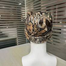 8 Real Tree Licensed Camo Beanie Skull Knit - Blaze Realtree AP - Xem 2
