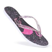 Women's Customized Flip-Flop Sandal With Original Print - Flamingo - View 3