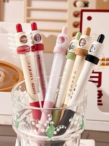 1pc Good Luck Spinning Pen, Student Test-Taking Pen, Exam Gel Pen, Fun High-Quality Smooth Stress Relief Pen, Inspirational Back-To-School Gift