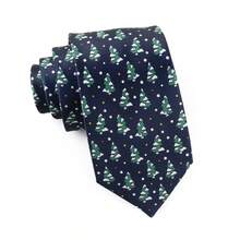 ZONFAZ 1 件男士圣诞元素缎面领带，雪花、圣诞老人、长袜、礼物图案，柔软亲肤 2.75 英寸领带，圣诞礼物和服装的最佳选择 - 彩色 - 查看 15