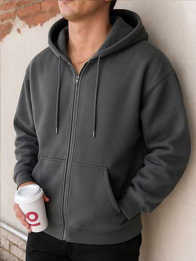 بلوفر أمريكي بسحاب يناسب الجنسين، جاكيت كاجوال، متعدد الاستخدامات، مناسب للخريف والشتاء