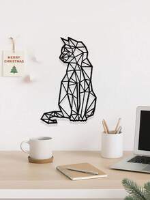 "Boho Chic Wrought Iron Cat Wall Art - Modern Geometric Metal Cat Decor For Wall | Handcrafted 3D Wall Hanging Sculpture For Home & Office Decor | Aesthetic Room Decor For Cat Lovers | Unique Gift Idea For Women & Men | Minimalist Animal Wall Art |  Apartment & Dorm Room Decor | Laser Cut Metal Art For Living Room, Bedroom, Bathroom | Cute Kitty Decor For Halloween & Housewarming | Stylish Wall Décor For Kitchen, Hallway | Funny Cat Lover Gifts | Black Cat Decor For Witchy Aesthetic | Scandinavian Style Home Accents | Farmhouse Wall Hanging Decor | Gifts For Her | Pet Lover Birthday Present",Room Decor,Halloween Decor,Home Decor,Bathroom Decor,Bedroom Decor,Kitchen Decor,Wall Decor,House Decor, Room Decoration Stuff,Living Room Decor - 彩色 - 查看 5