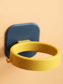 1个无孔吹风机架，多功能壁挂式浴室通风管道收纳架。新款壁挂式吹风机架。浴室收纳架，浴室储物架。家居日用品，方便实用。浴室配件，浴室装饰配件 - 彩色 - 查看 4