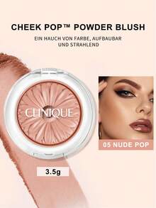 CLINIQUE Cheek Pop™ Powder Blush - NET WT.12 OZ./3.5G - #05 NUDE POP - View 1