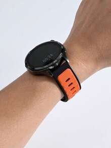 Dây đeo đồng hồ silicon 20mm/22mm tương thích với Samsung Galaxy Watch 7 FE 6 5 4 40mm 44mm / Samsung Watch 5 Pro 45 44mm / Samsung Watch 6 43mm / Samsung Watch 4 Classic 46mm, Dây đeo silicon chống nước, chống mồ hôi, thích hợp cho nam và nữ, thích hợp cho đồng hồ , đồng hồ, đồng hồ Garmin, màu đen và cam - Nhiều màu - Xem 9