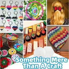 10,000 件保险丝珠套件，24 色盒装，各种图案参考说明，钥匙扣环，方形钉板，生日、毕业典礼、情人节、万圣节派对礼物，2.6 毫米多色保险丝珠补充包