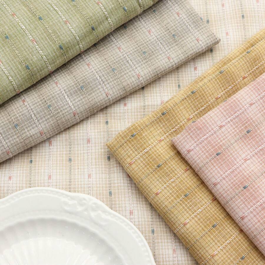 1 块 19.6x57 英寸（50x145 厘米）格子提花面料 - 经典设计，适用于绗缝、DIY 缝纫、沙发和窗帘套、枕头、DIY 工艺品绗缝面料、缝纫 - 多色 - 查看 1