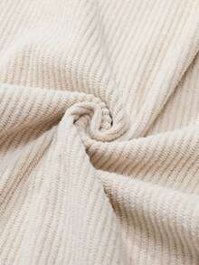 Plus Size Men's Corduroy Straight Leg Pants, All-Match Casual Loose Fit Trousers For Spring Autumn, Suitable For Home, Leisure, Sports - Apricot - View 7