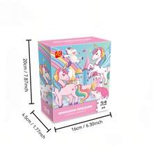 Unicorn Dreams Jigsaw Puzzle For Girls Age 3+ | 54 Pieces | Christmas Gift Idea | Educational Toy With Castle & Rainbow Scene