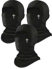 Musion 1/2/3 件滑雪面罩面罩拉法帽全脸面罩夏季面罩防紫外线拉法帽男女户外运动面罩 - 滑雪、单板滑雪、摩托车、防紫外线和防风 - 彩色 - 查看 15