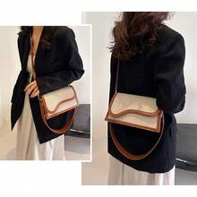 Travistar Bolsas de Mujer, Bolso Bandolera, Bolsa Crossbody Mujer, Bolsa de Mano Pequeño con 2 Correas Fiesta/Noche/Trabajo - Marrón - Ver 3