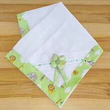 Luxury Baby Blanket For Maternity Leaves In Piquet Fabric With Printed Finish - 森林綠 - 查看 1