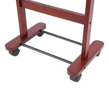 Wood Suit Rack, Freestanding Clothing Stand, Suit Stand With 4 Universal Wheels - Default - View 9