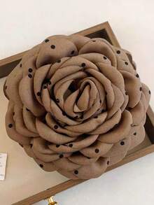1/2pcs Fashionable Sweet Polka Dot 3D Floral Hair Claw Clips, Gentle Elegant Bun Holder, Large Hair Claw For Ponytail, Elegant Accessory For Going Out, Dates, Parties, Holidays, Ideal Gift For Valentine's Day, Thanksgiving Birthday Winter Hair Clutch Elegant Hair Clips Women Hair Accessories Flower Hair Clip Summer Beach Vacay,Travel - Multicolor - View 17