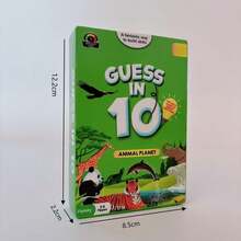 What! Animal World Trivia Card Game, Educational, Knowledge & Skill Challenge, Suitable For Ages 14+, Colorful & Vivid Wild Animal Illustrations, Ultimate Animal Guessing Game For Family Gatherings & Friend Parties, Travel-Friendly Strategy Game, Game Night, Perfect Gift For Animal Lovers, Christmas Gift - Multicolor - View 2