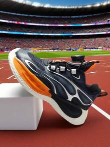 Zapatos deportivos casuales para adolescentes, estudiantes universitarios y jóvenes, para uso al aire libre. Zapatos atléticos, de running, baloncesto, bádminton y senderismo. Transpirables y cómodos, con suelas antideslizantes (botón giratorio asimétrico, entrega aleatoria)