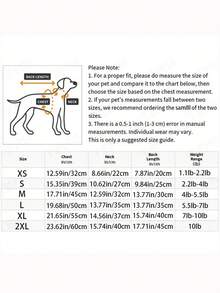 Autumn/Winter Warm Pet Apparel, Thick Dog Jacket With Letter Print Design, Suitable For Medium & Small Dogs - Multicolor - View 3