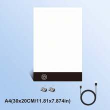 1 Piece Of Painting Sketch Reproduction Lamp Board, With 3 Brightness Adjustment Levels, Powered By USB, Portable Diamond Painting LED Lamp Pad, 5D Diamond Art Tracking Lamp Box Set, High Light Transmittance Acrylic Material, Back-To-School Season, Holiday Gift, Suitable For Diamond Painting, Sketch Painting, Oil Painting, Anime Design - Multicolor - View 14