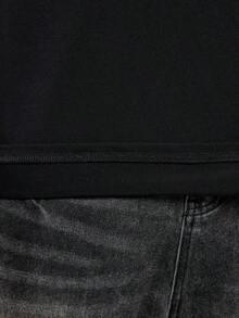 Kit 2 Peças Camisetas Masculinas Camisas Premium Oversized Camisetão Academia Treino Casual Lazer Festa Coruja e Dados Coloridos - Preto/Pink - Visão 6