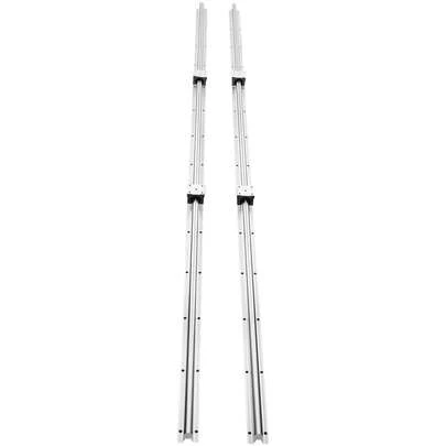 Juego de rieles guía lineales  , SBR20 2200 mm, 2 rieles guía SBR20 de 86,6 in/2200 mm y 4 bloques deslizantes SBR20UU, kit de rieles lineales y cojinetes para máquinas automatizadas, proyectos de bricolaje, máquinas fresadoras CNC