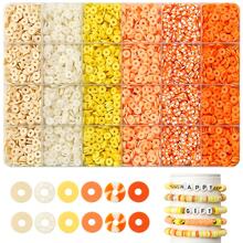 500/3000pcs Polymer Clay Beads Kit, Mixcolor Polymer Clay Beads Kit For Jewelry Making, Perfect For Friendship Bracelets And Supplies Gifts, DIY Friendship Bracelet Necklace Earrings Handmade Craft Supplies