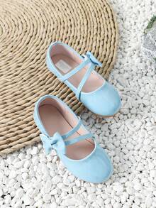 1 Paio di nuove scarpe piatte comode per bimbe, scarpe piatte carine per neonati e bambini piccoli da usare all'aperto - Blu - Visualizzare 6