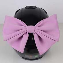 Gift Large Bow Helmet Decorations Cute Helmet Bow Suction Cup Fitted Helmet Accessories For Ski Bike Motorcycle Helmet Black - 1 - 查看 5